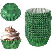 300pcs Pixel Cupcake Liners, Versatile Green Cup Cake Holders Birthday Party Large Dinosaur Cupcake Liners Goodie Cups Favor for Game Party Decoration Dessert Candies$$Home Decor, Kitchen, & Other