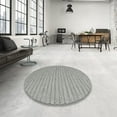 thumbnail image 4 of Ahgly Company Machine Washable Indoor Square Contemporary Ash Gray Area Rugs, 5' Square, 4 of 7