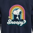 thumbnail image 3 of Peanuts - Snoopy Rainbow Clouds - Toddler And Youth Crewneck Fleece Sweatshirt, 3 of 6