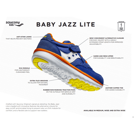 Saucony Little Kid Baby Jazz Lite Sneaker
