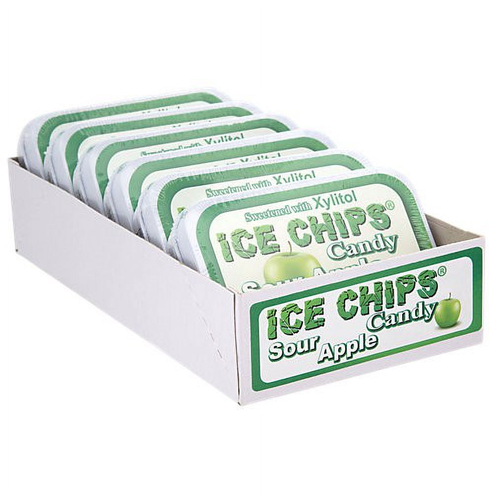 Ice Chips Candy Xylitol Candy 6 Tin SOUR APPLE