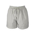 thumbnail image 2 of Innerwin Bas Bermuda Femme Été Shorts de Plage Détente Taille Haute Jambe Droite Pantalons Chauds Gris 3TG, 2 of 3