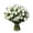 White1, variant on Memorial Flower Arrangement, Oimcto White Roses with Baby's Breath, Artificial Cemetery Flowers Set for Gravesite, Easy to Arrange, Weather-Resistant, Fade-Proof includes Vase, Type D