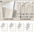 thumbnail image 5 of Vintage Botanical Swag Valances for Windows, Kitchen Window Curtains Over Sink, Herb on Beige Leaves Retro Country Window Treatment Curtains for Living Room/Bedroom Curtains 2 Panel Sets 36"x45", 5 of 8