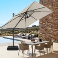thumbnail image 2 of HOTEEL 10ft Patio Umbrella Outdoor Square Large Cantilever Windproof Offset and Heavy Duty Sun Umbrella for Garden Deck Pool, Beige, 2 of 11