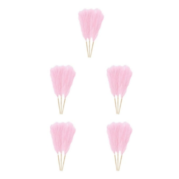 Pampas Reed Advancent 3 unids/set flor artificial Rosa claro decoración bohemia