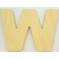 thumbnail image 1 of Package of 1, 16 Inch X 1" Thickness Baltic Birch Wood Letter "W" in The Arial Font | Thick | Upper Case for Art & Craft Project, Made in USA, 1 of 1