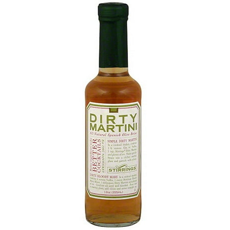 ***Discontinued by kehe 10_23***Stirrings Dirty Martini Syrup, 12 oz (Pack of 6)