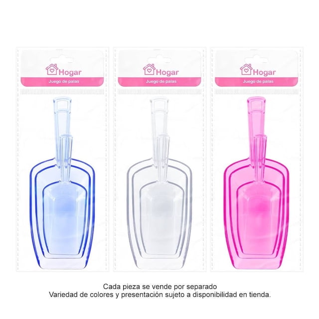 Juego de Palas Prichos Musul International Plástico Varios Colores 3 Piezas