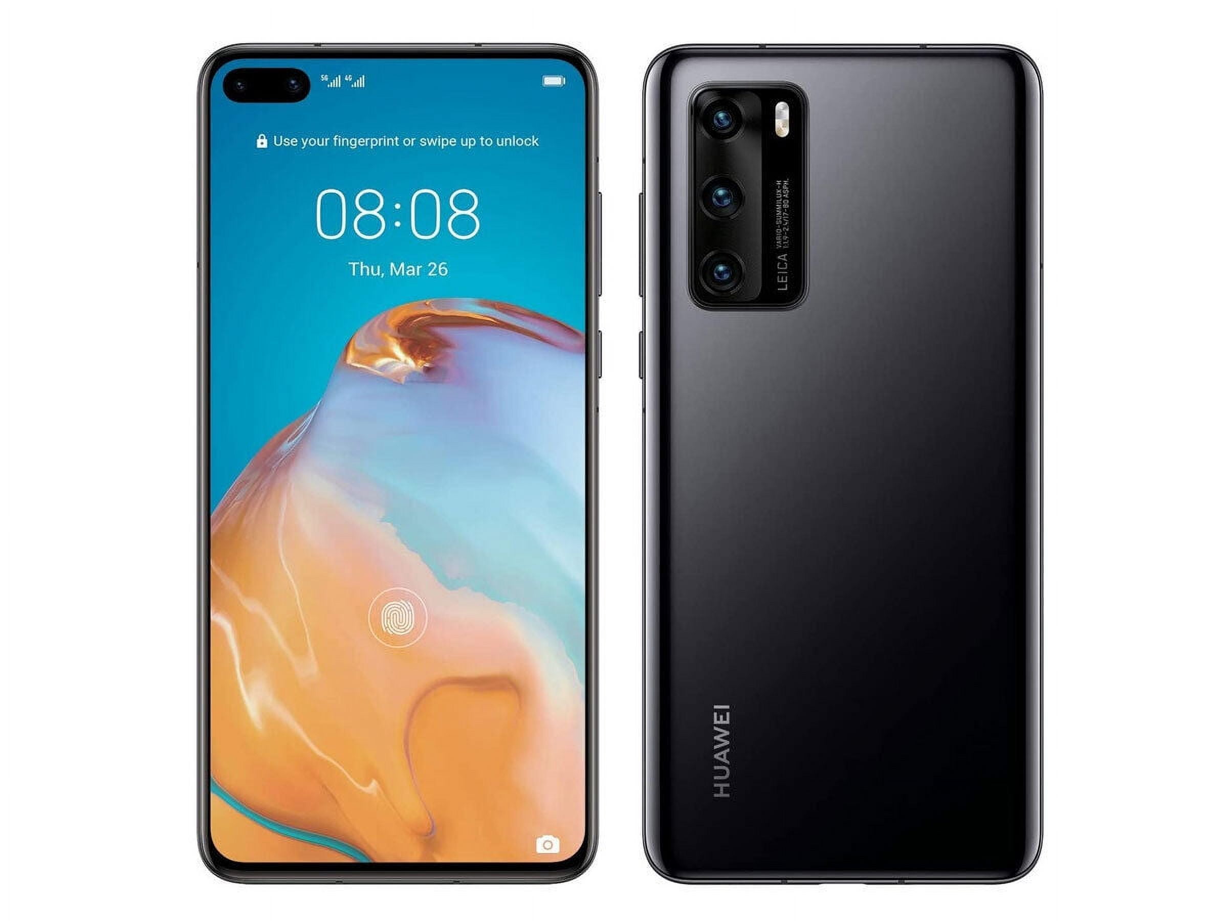 Huawei P40 128GB Black Unlocked Smartphone Refurbished Excellent
