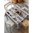 thumbnail image 6 of Vintage Farm Animals Table Cloth, Waterproof Tablecloth for Square Tables, Country Cow Pig Chicken Grey Wooden Reusable Washable Fabric Table Cover for Restaurant Kitchen Dining Tables 60"x60", 6 of 9