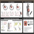 thumbnail image 4 of 6L Bike Quick Release Bike Front Fork Bag Waterproof Cycling Bag Front Bag Electric Scooter Storage Bag Cycling Accessory, 4 of 7