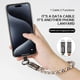 thumbnail image 4 of 240w Usb C 2 In 1 Fast Charging Data Cable Cell Phone Lanyard Built in Charging Cable Smartphones Accessories, 4 of 5