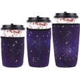 thumbnail image 6 of 3 Sizes Reusable Neoprene Insulator Sleeve Iced Coffee Sleeve Butterfly Drink Sleeves Holder Iced Hot Drinks Tea for Coffee Compatible Tumbler Cups Protein Shake Bottles, 6 of 8