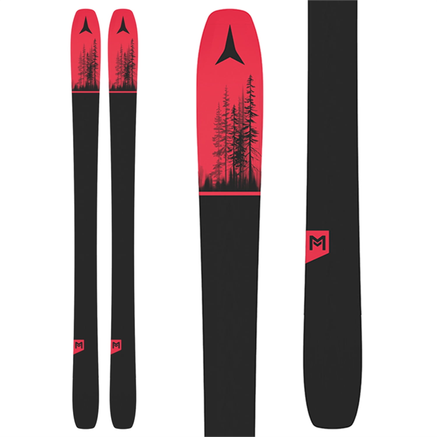 Atomic MAVERICK 95 TI Ski 2023 Color: Red Metalic/Black, Size: 180