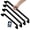 Matte Black, variant on Shower Grab Bars Peened Textured 4-Pack Bathroom Safety Bundle