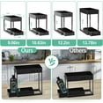 COCOBELA Adjustable Height Under Sink Organizers and Storage, 2 Tier