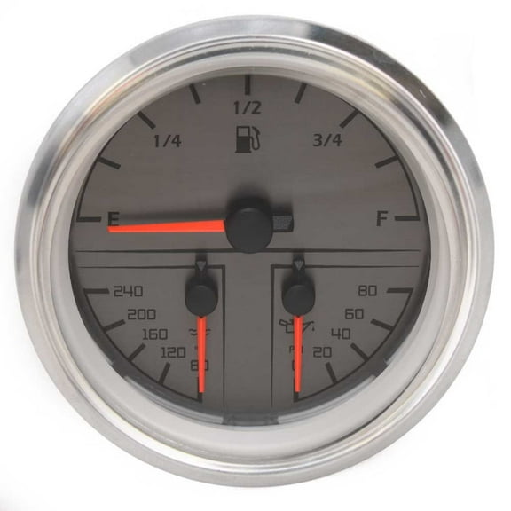 Beede Boat Multifunction Gauge 961080 | MasterCraft Fuel Oil Temp 3 3/8 Inch