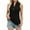 Black, variant on Uaswgudfs Womens Cotton Sleeveless Vest Summer V Neck Lightweight Casual Button Front Loose Fit Knit Pullover Polo Tank Top 2025
