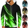 thumbnail image 5 of guisaled Hoodies for Men Cool Pullover Tops Gradient Color Graphic Hooded Sweatshirts Long Sleeve Casual Hoodie with Pockets, 5 of 6