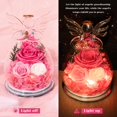 thumbnail image 3 of Figura de ángel de cristal Preserved Rose Forever Flower para mujer, 3 of 7