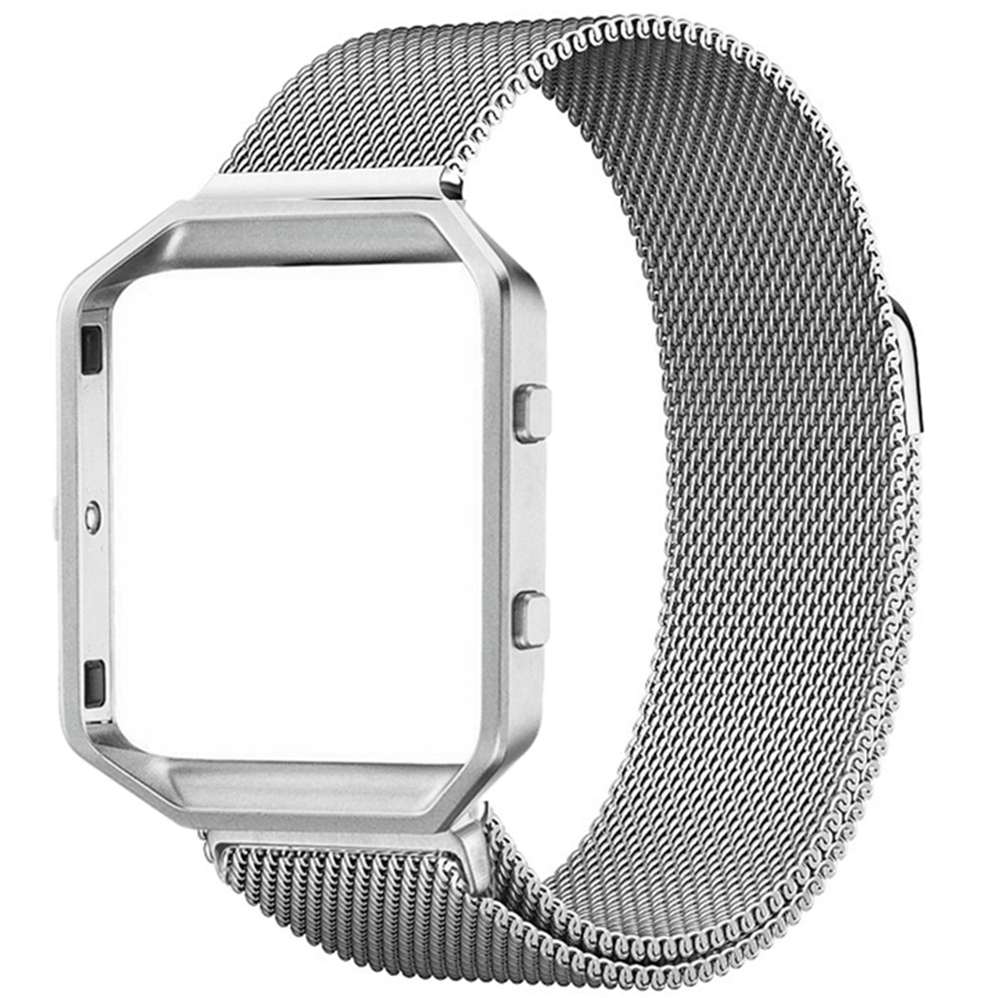 Metal Frame Milanese Loop Stainless Steel Bracelet Strap Band for Fitbit Blaze 