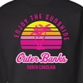 thumbnail image 3 of Inktastic Summer Enjoy the Sunshine Outer Banks North Carolina in Pink Adult Sweatshirt, 3 of 4