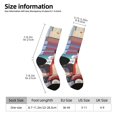 thumbnail image 2 of Masiiu Bluey Pattern Adult Crew Socks, Breathable Color-Block Mid-Calf Socks, Comfortable for Daily Wear and Sports, 2 of 6