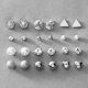 thumbnail image 2 of Earring Set 12 Pairs of Zircon Crystal Pearl Mixed Earring for Women and Girls, 2 of 4