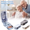 thumbnail image 2 of Pill Cutter for Cutting Multiple, 1/3 Pill Splitter for Large, Small and Tiny Pills, Portable Pills Cutter,Storage Organizer, Accurate Centering Alignment Device, 2 of 3