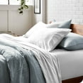 thumbnail image 5 of Bare Home Sandwash Microfiber Duvet Cover & Sham Set, King, Dusty Blue, 3-Pieces, 5 of 7