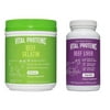 Vital Proteins Beef Gelatin Powder, Pasture-Raised & Grass-Fed Beef Collagen Protein Supplement - 32 oz + Grass-Fed Desiccated Beef Liver Pills - (120 Capsules, 750mg Each)
