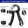 thumbnail image 4 of 5-60kg Adjustable Hand Grip Strengthener Hand Grip Trainer With Counter Wrist Forearm And Hand Exerciser For Muscle Building, 4 of 5