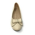 thumbnail image 3 of Victoria K Women's Faux Leather Roll Bow Ballerina Flats, 3 of 5