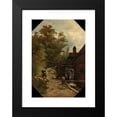 thumbnail image 2 of Gerard Bilders 11x14 Black Modern Framed Museum Art Print Titled - Jacob Van Ruisdael Sketching a Watermill (1864), 2 of 5