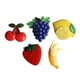 thumbnail image 1 of Forma 5pcs fruta Imanes Imán Etiqueta Oficina Resina linda fresa cereza imán Etiqueta patrón aleatorio, 1 of 5