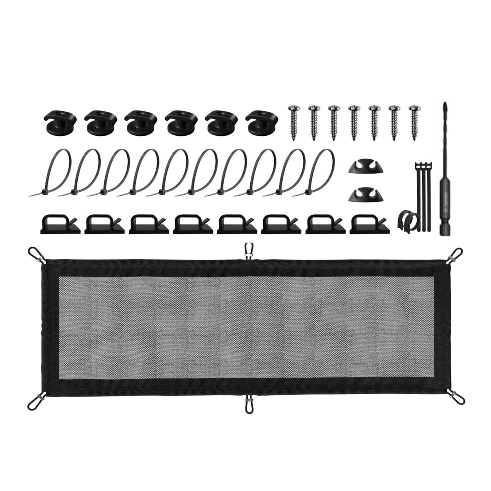 Sturdy Under Table Cable Management Net Space Saving Under Table Cable Organizers Unique Cords Storage Meshes for Gamers