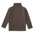 thumbnail image 3 of YONGHS Kids Girls Boys Thermal Underwear Tops Long Sleeves Mock Neck Shirt Baselayer Tops Coffee 1-2, 3 of 7