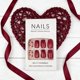 thumbnail image 5 of Set de 24 Uñas Postizas Wisewo en Forma Almendra Roja Reutilizables, 5 of 7