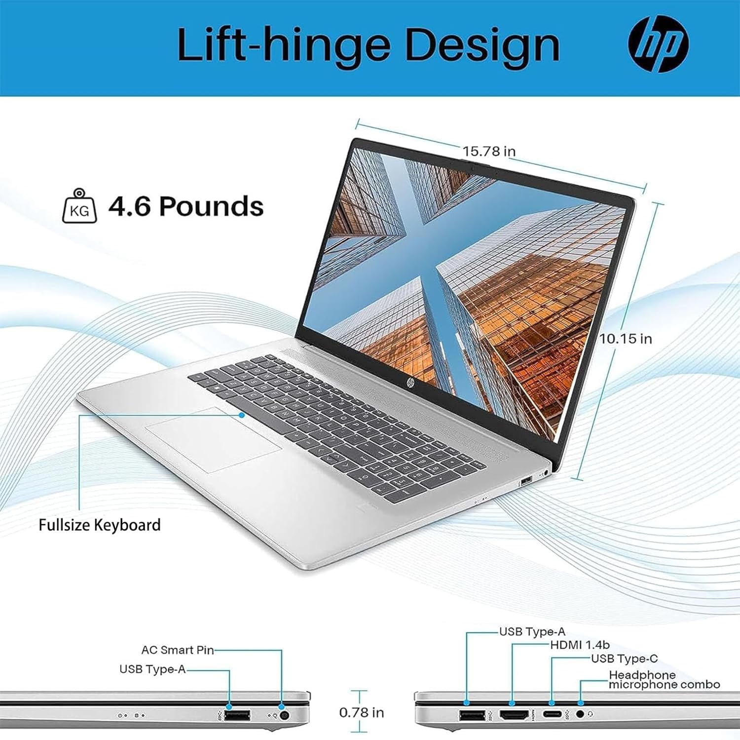 HP 17inch Laptop Touchscreen -AMD Ryzen 5 7430U Beat i7-1355U -32GB RAM -1TB SSD -Windows 11 - AI Copilot Key -2025 Portatil HP Computadora Laptop -Business School College
