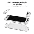 thumbnail image 3 of Transparent Protective Case for Switch 2 Split Case Cover Anti-Fall Protective Shell Cover Game Console Clear Case,1 x Transparent Protective Case Kit,Transparent, 3 of 8