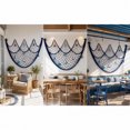 thumbnail image 5 of SLYNSHome Cotton Rope Nautical Fishing Net Wall Hanging,Dark Blue Photo Display Mesh With Ornaments, Coastal Style Woven Net For Bedroom Living Room Wall Photo Decor, 5 of 7