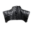 thumbnail image 3 of Ropa moldeadora Medieval renacentista Steampunk para mujer, Tops cortos de hombro gótico, accesorios con cordones, remaches de cuero Sexy, Corsés, Top, 3 of 5