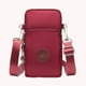 thumbnail image 5 of Bolso Bandolera Bolso cruzado para mujer monedero informal a la moda para mujer portátil para el trabajo (rojo vino), 5 of 5