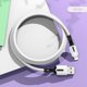 thumbnail image 2 of Cable para iPhone Usams USB a Lightning Flexible Silicon 1m Blanco USAMS USCBLSILWHIPH, 2 of 8