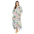 thumbnail image 4 of Oussum Women Plus Size Kaftan Dresses for Ladies Kimono Sleeve Caftan Long Maxi Kaftans Online, 4 of 8
