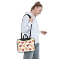 thumbnail image 6 of Lsque Flower Chicken Pattern Laptop Bag – Portable & Slim Single-Shoulder Computer Case with Adjustable Strap, Protective, Lightweight for 13”/14”/15.6” Laptops, 6 of 8