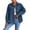 Blue a1, variant on Corduroy Jacket Women Long Sleeve Button Down Shacket Casual Loose Coats Fall Winter Fashion Lightweight Jackets with Pockets