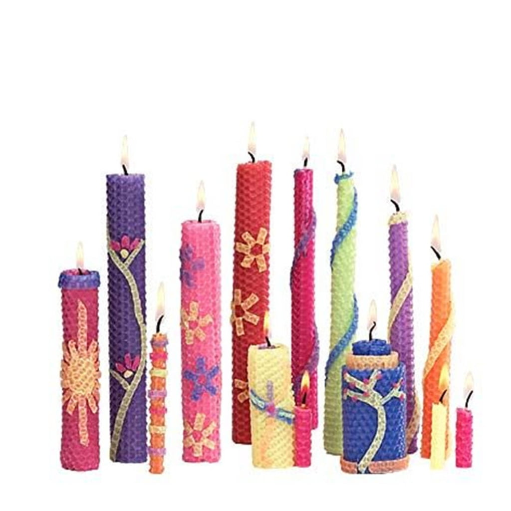 12 Pieces Wax Making Kits Wax Sheets Making Supplies for Christmas Home Decor Craft