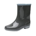 thumbnail image 2 of Botas de lluvia de tubo medio de moda para mujer, botas de lluvia antideslizantes de Pvc, zapatos de agua para mujer, zapatos de goma Wmkox8yii  ghj579, 2 of 5